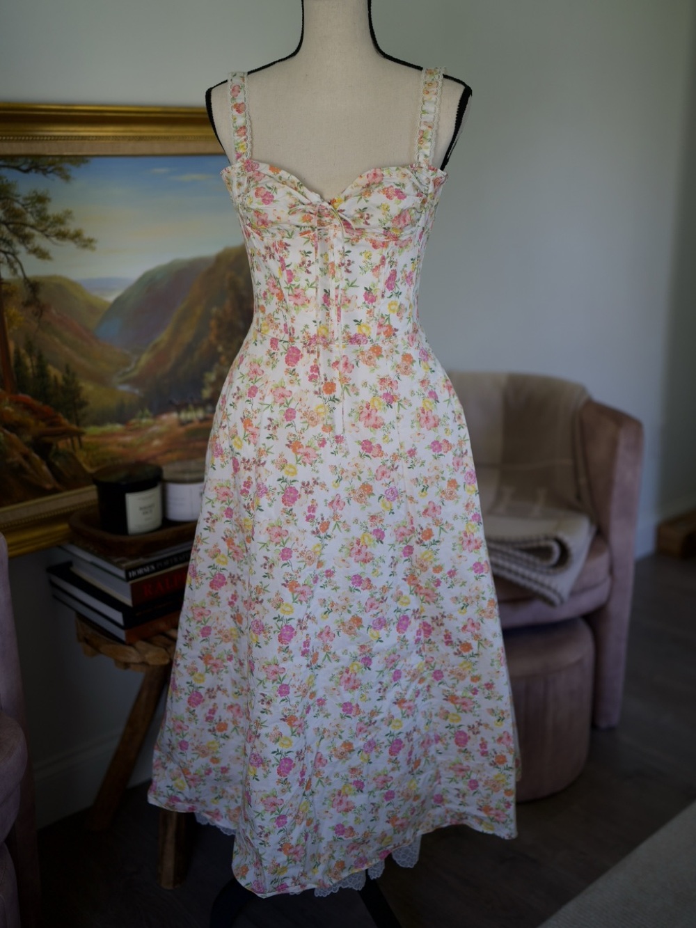 House of Cb Rosalee ivory meadow